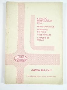 JAWA 350/634-7 - 1982 - katalog náhradních dílů