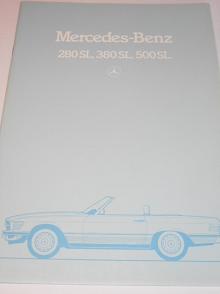 Mercedes - Benz 280 SL, 380 SL, 500 SL - prospekt - 1981