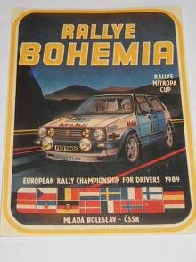 Rallye Bohemia - Škoda - 1989 - samolepka - Volkswagen