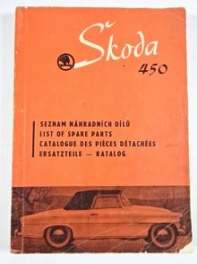 Škoda 450 - seznam náhradních dílů - 1958 - Motokov