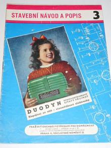 Duodyn - dvouelektronkový universální síťový přijimač - 1956 - Sláva Nečásek - stavební návod a popis 3