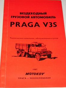 Praga V3S - technický popis, návod k obsluze - 1987 - Motokov - rusky