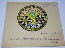 Grand Prix Brno - znak ředitelství Velké ceny ČSSR - návrh - Vladimír Valenta - 1983