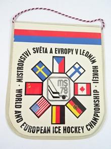 Mistrovství světa a Evropy v ledním hokeji - 1978 - vlaječka