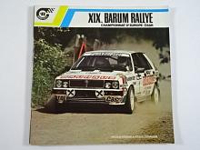 XIX. Barum rallye 1989 - 15. - 18. 6. 1989 - ČSSR - Gottwaldov - program + časový harmonogram soutěže