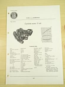 Tatra - čtyřdobý motor T 108 - katalogový list - 1960 - Tatra 128