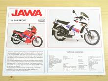 JAWA 350 type 640 Sport - prospekt