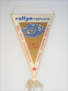 Rallye Teplice - Mistrovství ČSSR - 1976 - o pohár Rudého práva -  vlaječka