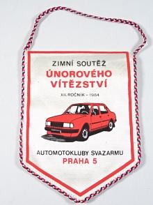 Zimní soutěž Únorového vítězství XII. ročník 1984 - vlaječka - Škoda 120