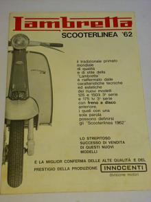 Lambretta scooterlinea 1962 - Innocenti - prospekt