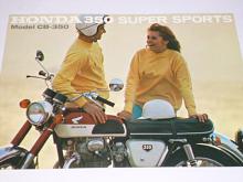 Honda 350 Super Sports model CB-350 - prospekt