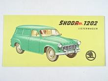 Škoda 1202 Lieferwagen, Pic - Up - Motokov - 1962 - prospekt