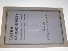 Tatra - nákladní vozy - čtyřtunový (23), šestitunový (24) - návod k správnému mazání