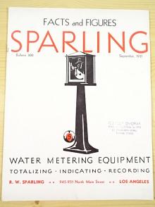 Fact and Figures Sparling - Water Metering Equipment - 1931