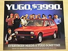 Yugo $3990 - prospekt - 1986 - Yugo America, Inc. USA