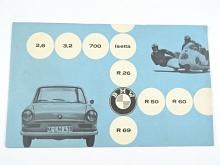 BMW - 2,6 - 3,2 - 700 - Isetta - R 26 - R 69 - R 50 - R 60 - 1960 - prospekt