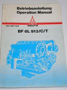 Deutz BF 6 L 913/C/T - Betriebsanleitung - Operation Manual - 1985