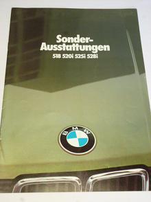 BMW 518, 520i, 525i, 528i Sonderausstattungen - prospekt