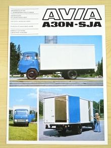 Avia A 30 N - SJA - skříňový automobil - prospekt - Motokov
