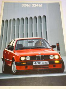 BMW 324d, 324td - prospekt - 1988