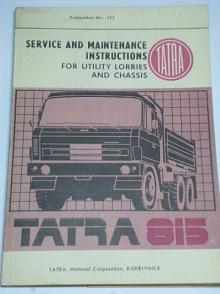 Tatra 815 - Service and maintenance instructions - 1982