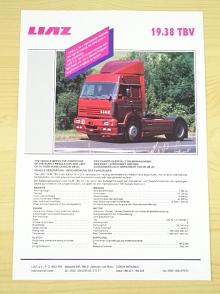 Liaz 19.38 TBV truck tractor - prospekt