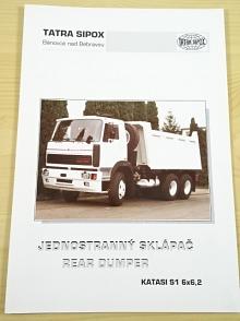 Katasi S1 6x6.2 - jednostranný sklápač - Rear Dumper - prospekt - Tatra Sipox Bánovce nad Bebravou