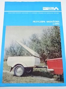 Predom Prespol - Przyczepa bagazowa n-250c - Polski Fiat - prospekt - 1976