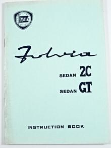 Lancia Fulvia sedan 2C, sedan GT - instruction book - 1967