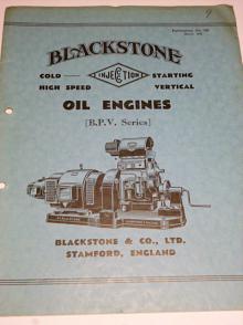 Blackstone - Oil Engines - prospekt - 1935