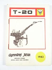 Úplná převodová skříň T-20 - návod k obsluze - seznam dílců - 1982 - Terra
