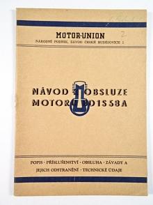 Návod k obsluze motoru BD 1 S 58 A