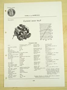 Tatra - čtyřdobý motor 603 F - katalogový list - 1960 - Tatra 603