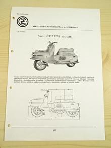 ČZ - skútr Čezeta 175 ccm - katalogový list - 1960