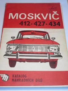 Moskvič 412 - 427 - 434 - katalog náhradních dílů - 1974 - Mototechna