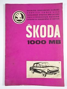 Škoda 1000 MB - katalog servisního nářadí - 1965