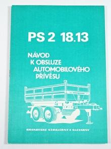 BSS - PS 2 18.13 - návod k obsluze automobilového přívěsu - 1989