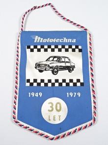 Škoda 105/120 - Mototechna Praha 5 - Stodůlky - 30 let - 1949 - 1979 - vlaječka