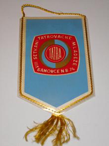 Tatra - VIII. setkání tatrovácké mládeže Bánovce n. B. - 1974 - vlaječka