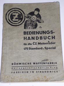 ČZ 175 Standard u. Special Bedienungs - handbuch - 1936