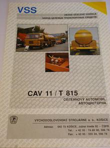 Tatra 815 CAV 11/T 815 cisternový automobil - prospekt