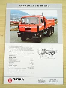 Tatra 815-2 S 3 28 210 6x6.2 - prospekt