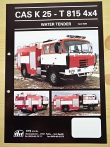 Tatra 815 4x4 - CAS K 25 - water tender - Tanklöschfahrzeug - Typ 3620 - prospekt - 1997 - THT Polička