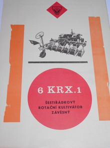 6 KRX.1 šestiřádkový rotační kultivátor závěsný - prospekt - Agrostroj Jičín