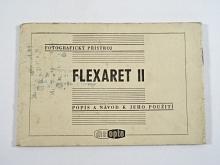 Meopta - fotografický přístroj Flexaret II - popis a návod k jeho použití - 1957
