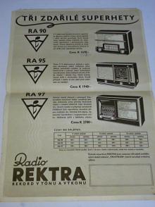 Radio Rektra RA 90, RA 95, RA 97 - prospekt