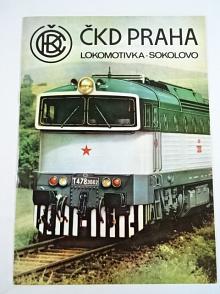 ČKD motorová lokomotiva 1435 Bó-Bó 1800 ř.T 478.3 - prospekt - Brejlovec - ČKD Praha Lokomotivka - Sokolovo - Pragoinvest