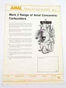 Amal - Mark 2 Range of Amal Concentric Carburetors