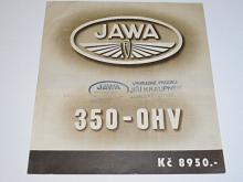 JAWA 350 OHV - prospekt