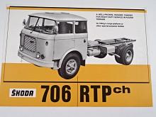 Škoda 706 RTPch - LIAZ - automobilový podvozek - prospekt - Motokov